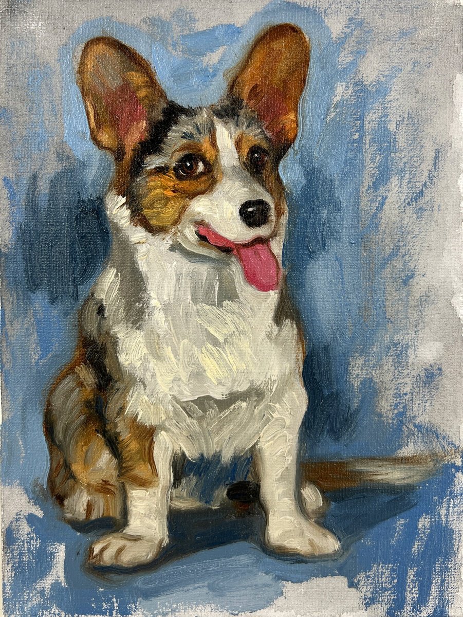 Cardigan corgi by Elina Arbidane