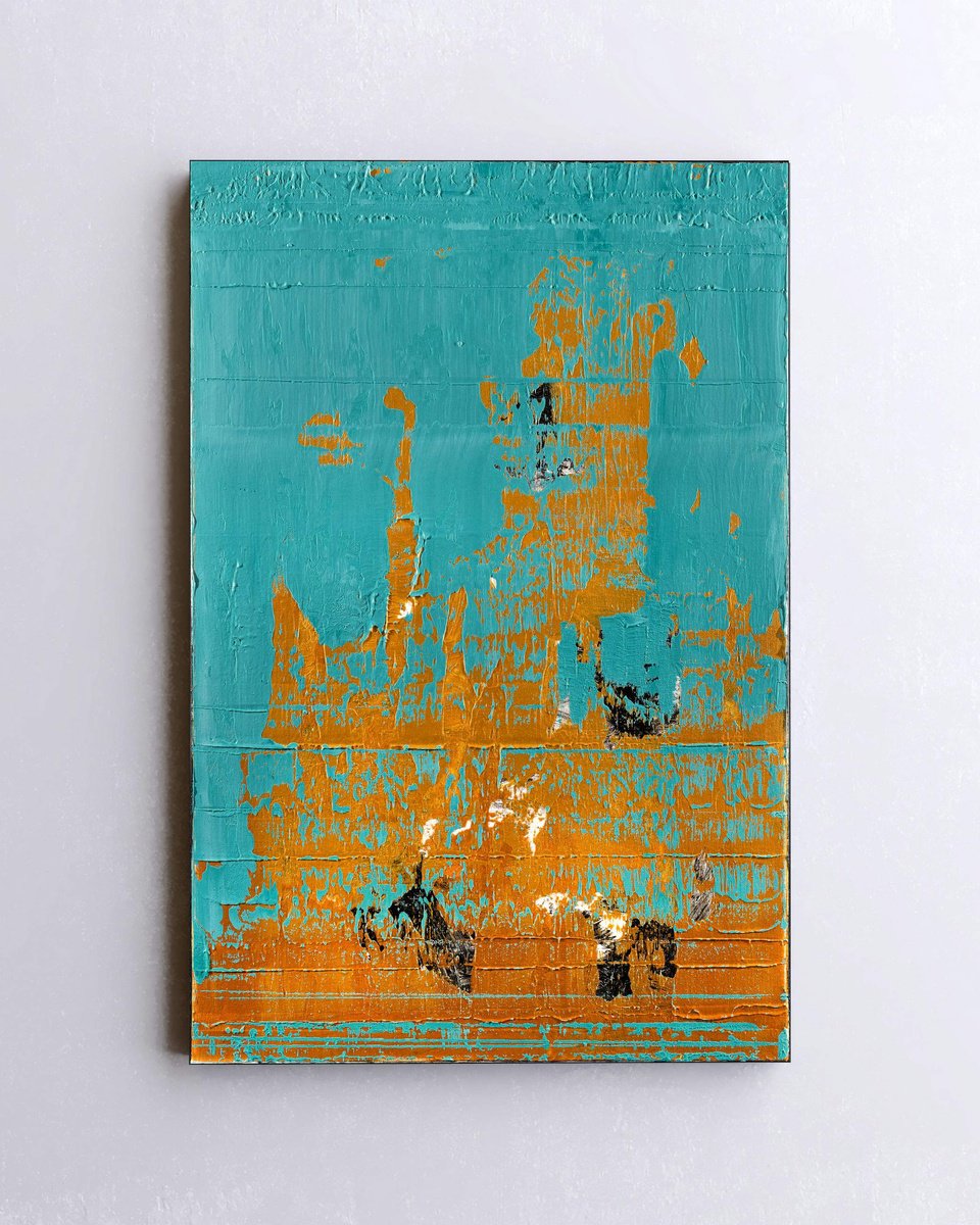 Organic Abstract Acrylic Painting By Nemanja Nikolic, 20 X 30", From Within, Original Artwork