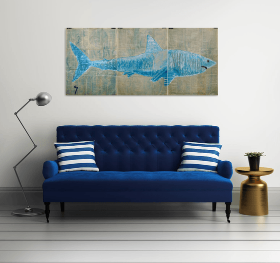 Shark. (triptych)