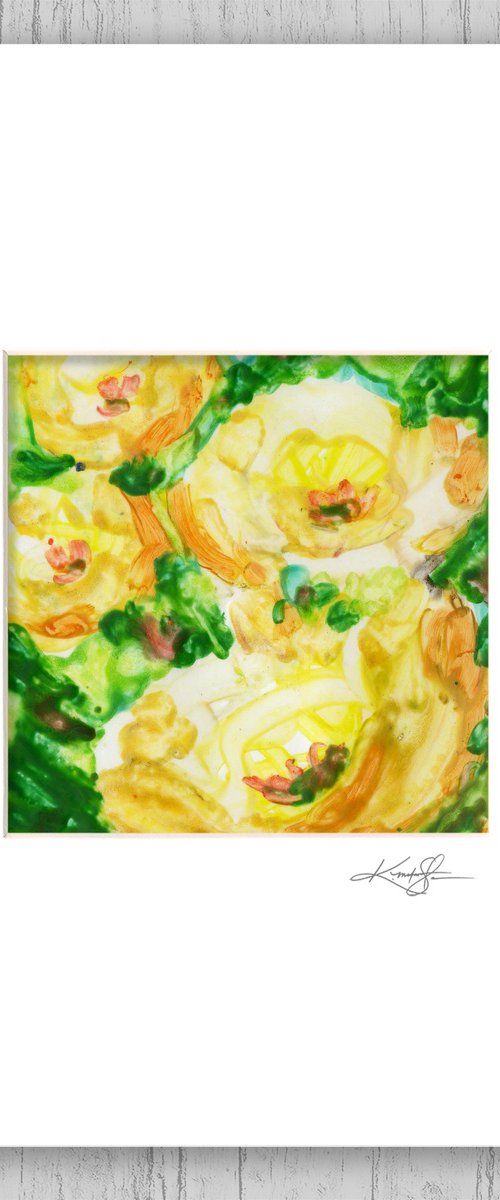 Encaustic Floral 8 by Kathy Morton Stanion