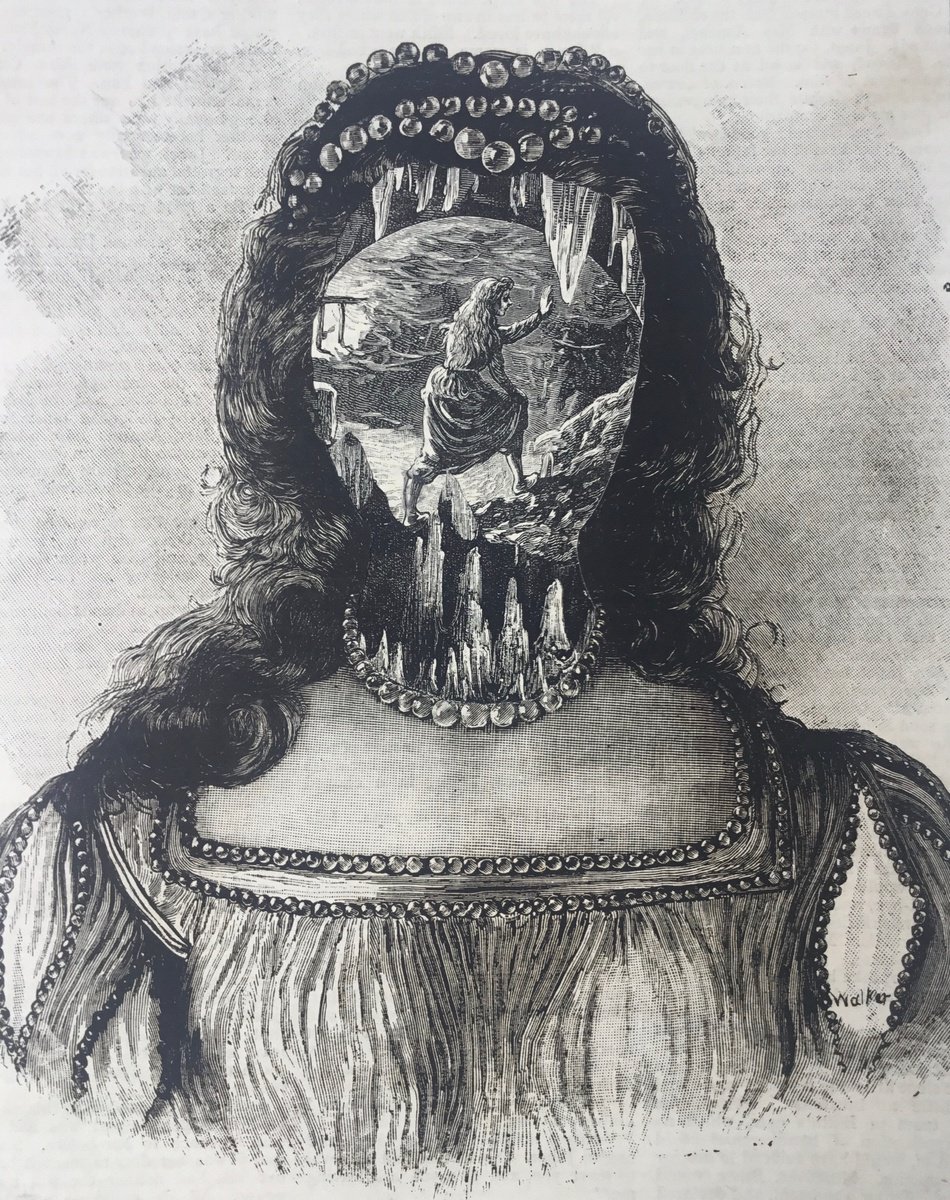 Surrealistic Portrait Collage By Tudor Evans, 6 X 8", Stalactites And Stalagmites, Original Artwork