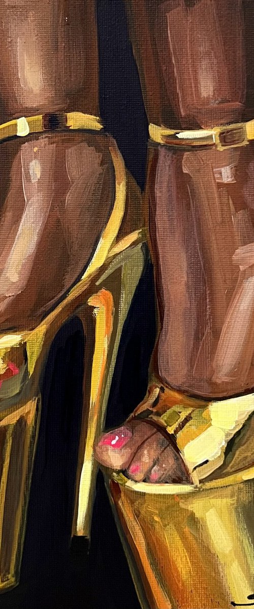 Still Life with Golden Heels by Victoria Sukhasyan