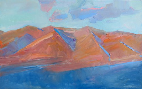 "  Sunset in the mountains " by Yehor Dulin