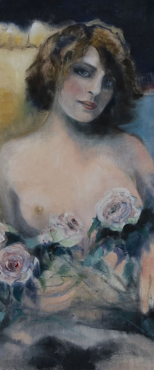 Fernande Barrey, the three roses by Laura Beatrice Gerlini