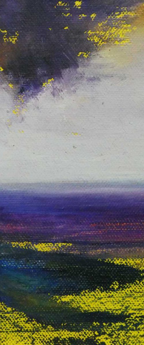 Purple Heather moor by oconnart