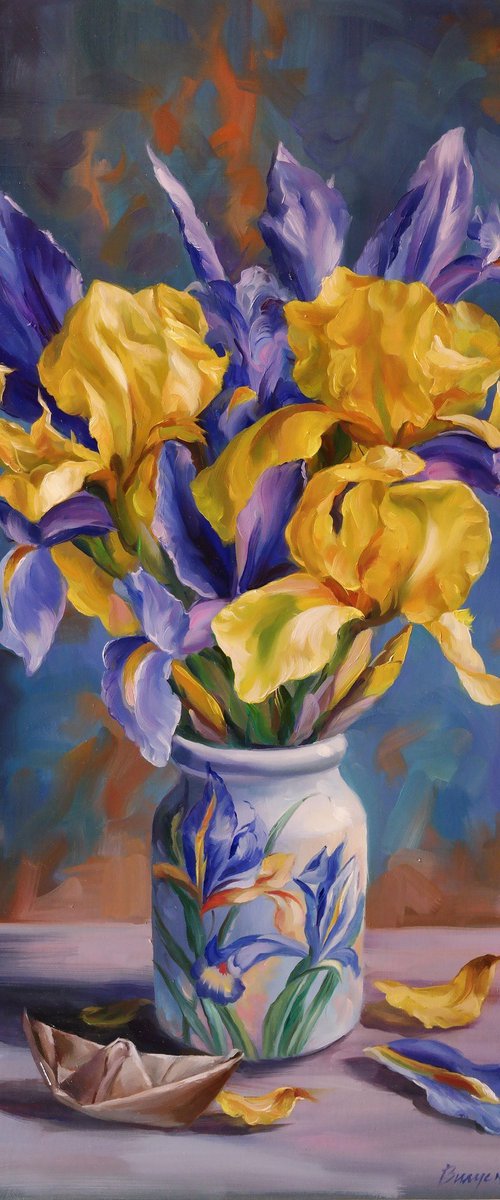 "Bouquet of irises" by Lena Vylusk