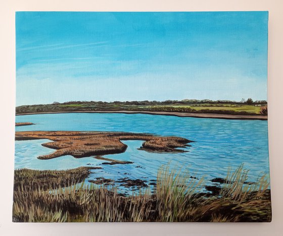 Yarmouth Marshes  -12x10in