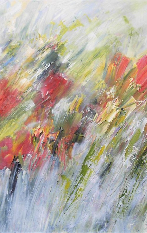 Windswept Tulips 2 by Jan Rippingham