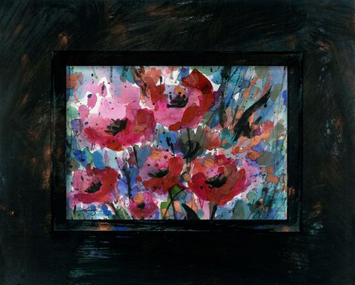 Flowers From The Heart 4 - Flower Painting  by Kathy Morton Stanion by Kathy Morton Stanion