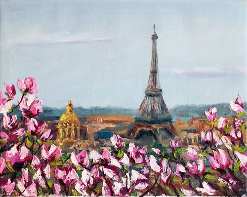 Paris ... Spring ... /  ORIGINAL PAINTING by Salana Art Gallery