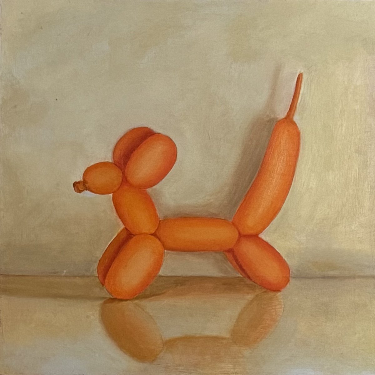 Photorealistic Still Life Oil Painting By Priyanka Singh, 10 X 10", Sunny The Baloon Explorer, Original Artwork