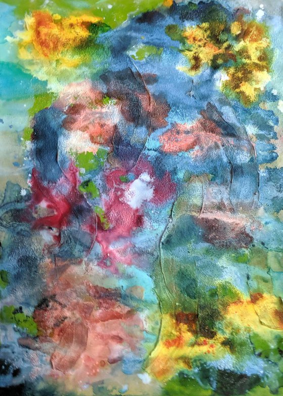 Flower Garden in Heavy Rain