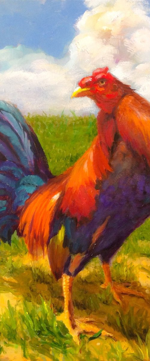 Proud Rooster by Mila Rea