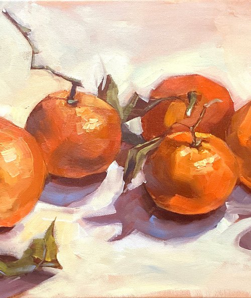 Christmas Mandarines by Irina Sergeyeva