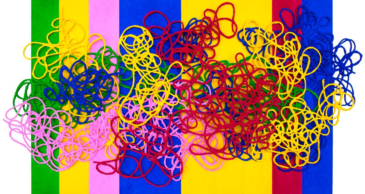 Abstract Sculpture , Destini Colorati By Milena Nicosia, 53 X 28, Artwork For Sale On Artfinder
