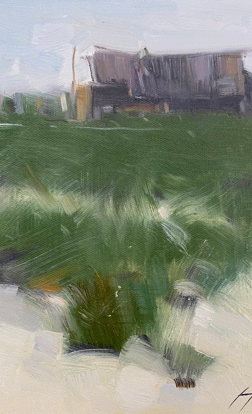 Old Farm, Original oil painting, Handmade artwork, One of a kind by Vahe Yeremyan