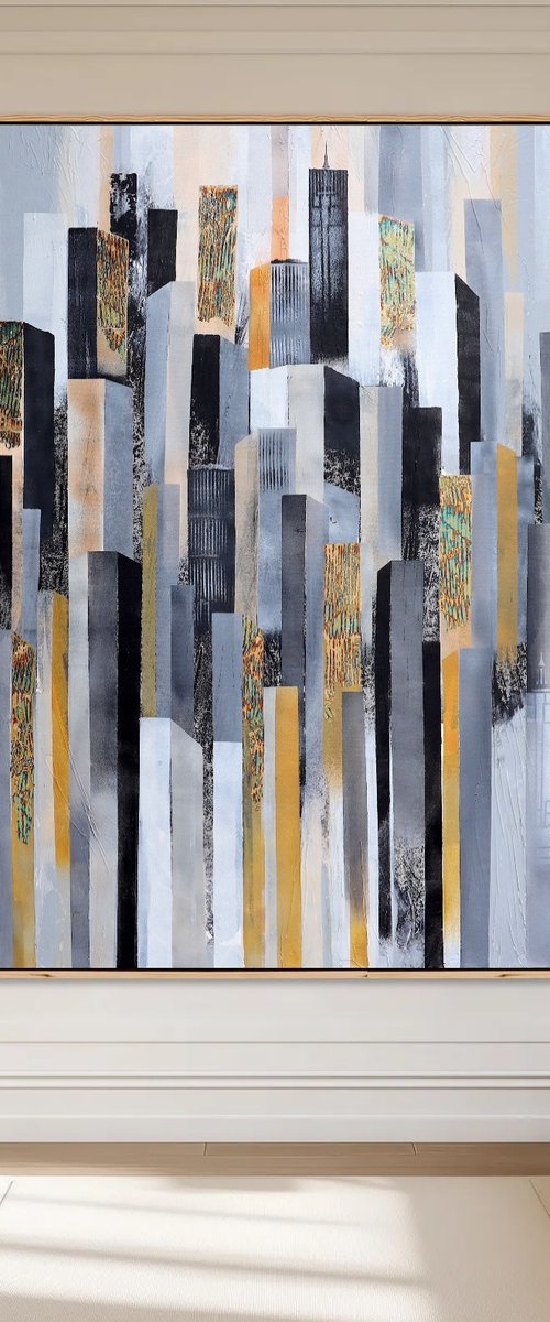 When i stand - Architectural Landscape by Poovi Art