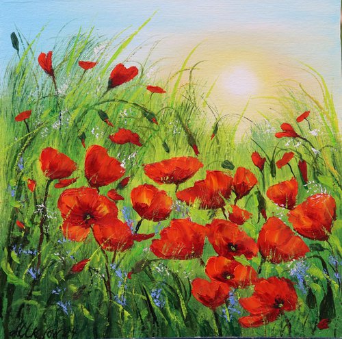 Poppy field by Ludmilla Ukrow
