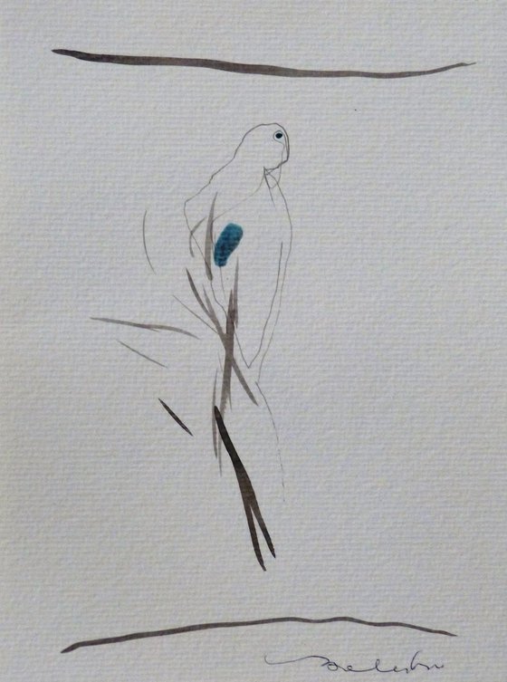 The Bird 19-5, ink on paper 20x15 cm