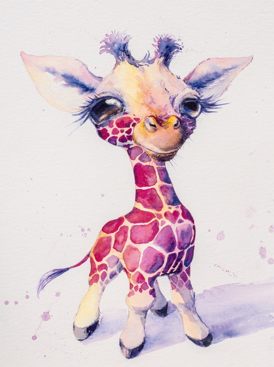 Cute Giraffe by Eve Mazur