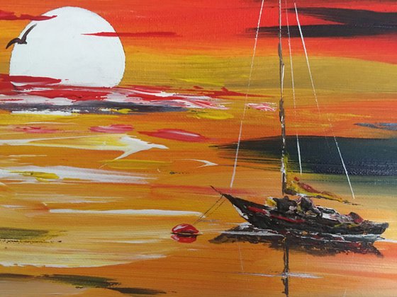 Red sails in the sunset