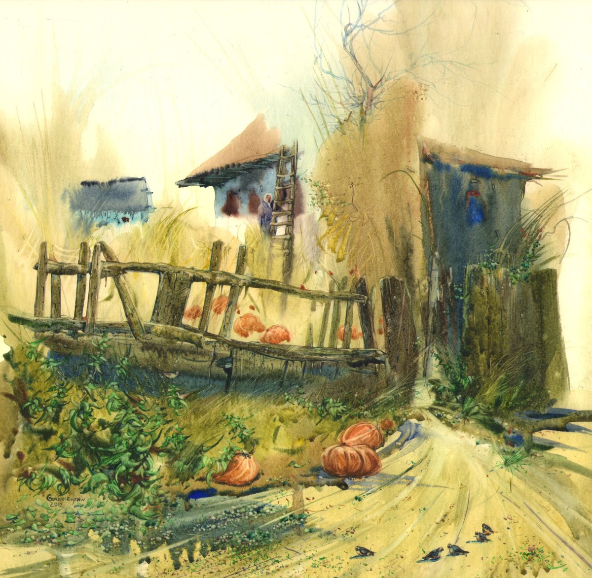 Pumpkin harvest by Eugeniu Gorean