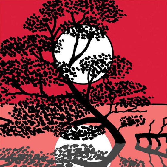 Mangrove at Nudgee Beach - Modern Graphic Art Print