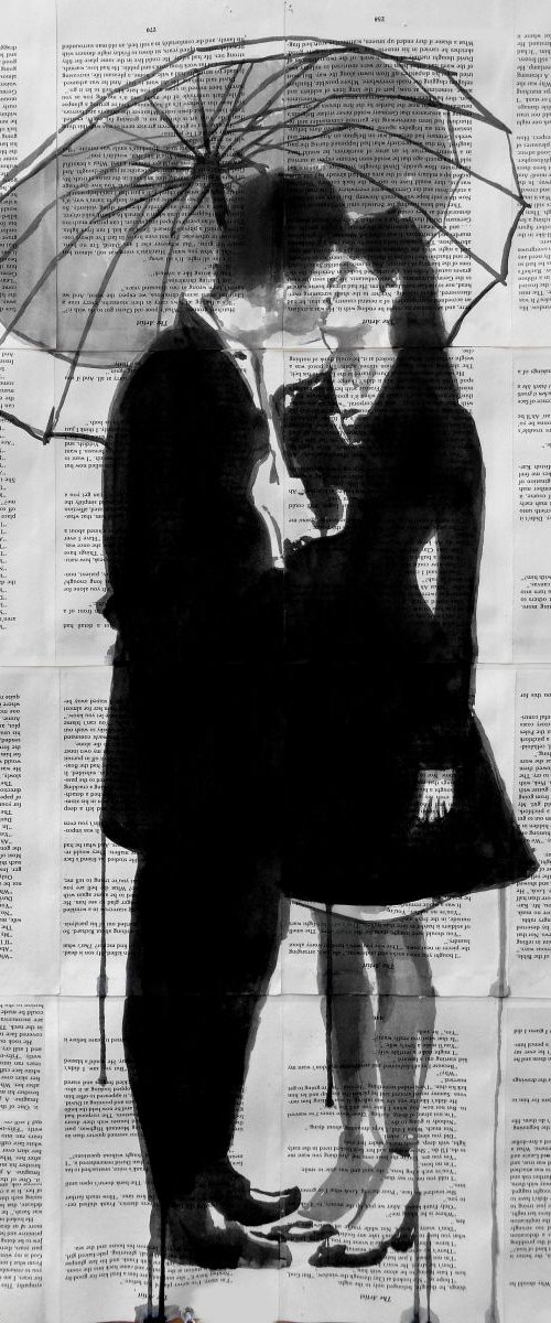 a little bird, a little moon and a little love by Loui Jover