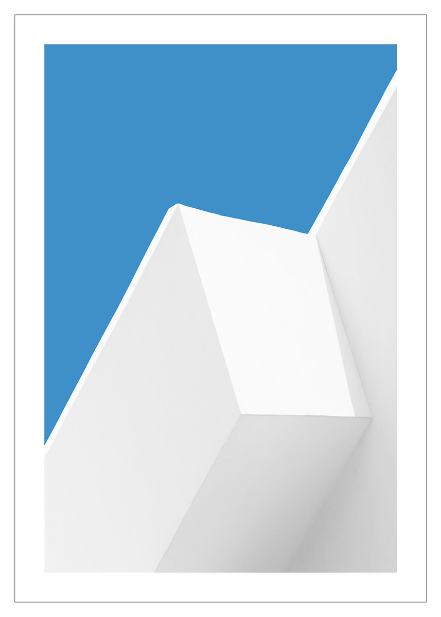 Geometric Cityscapes Photograph By Beata Podwysocka, 20 X 28, Memory From Greece 2, Original Artwork