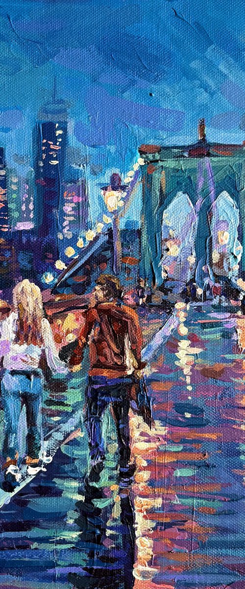 Brooklyn Bridge Walk, New York by Adriana Dziuba