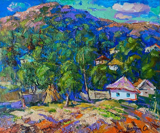 A village in a valley