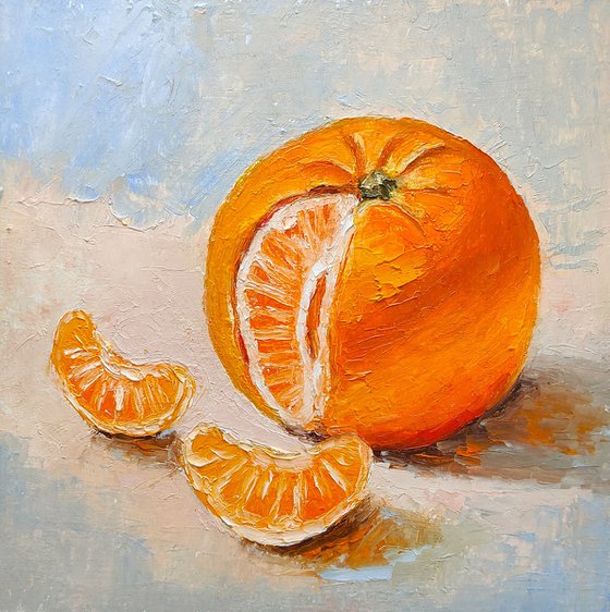 Still life with tangerine