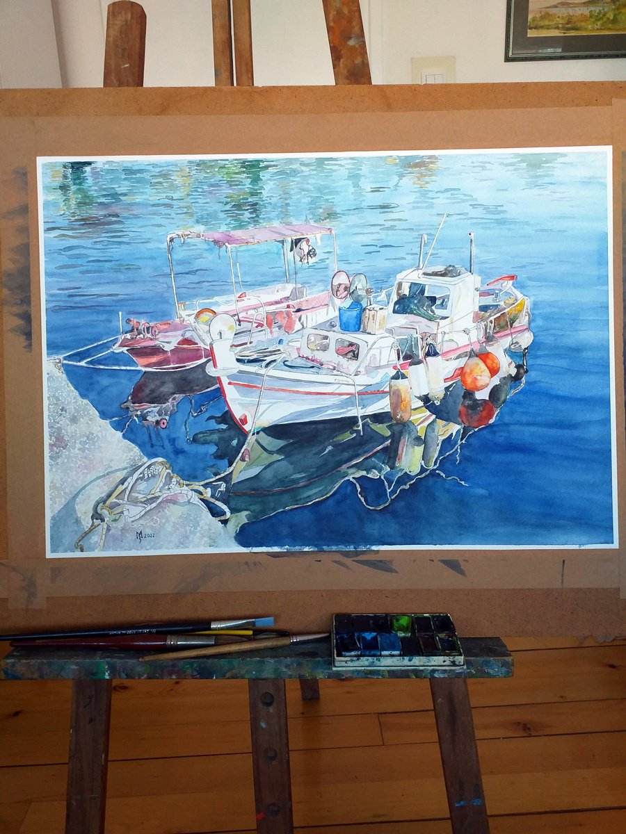 Impressionistic Watercolour , In Its Glow By Zoran Mihajlovic Muza, 23 X 16, Artwork For Sale On Artfinder