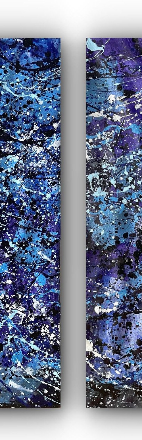Diptych-CascadesofEternalBlue by Juan Jose Garay