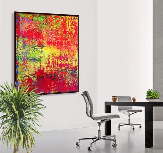 RICHTER MODE - POSITIVE  FEELINGS,  XL,  framed