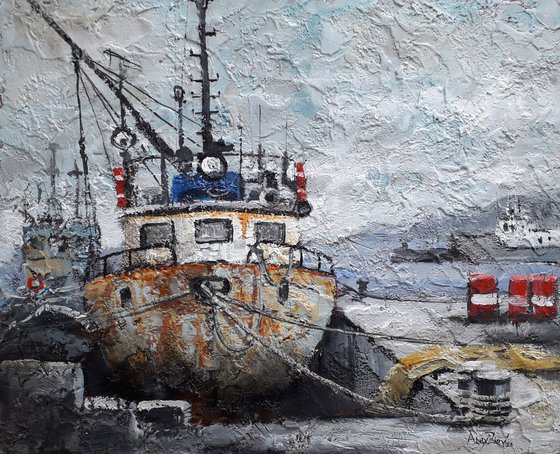 Fishing boat in the port