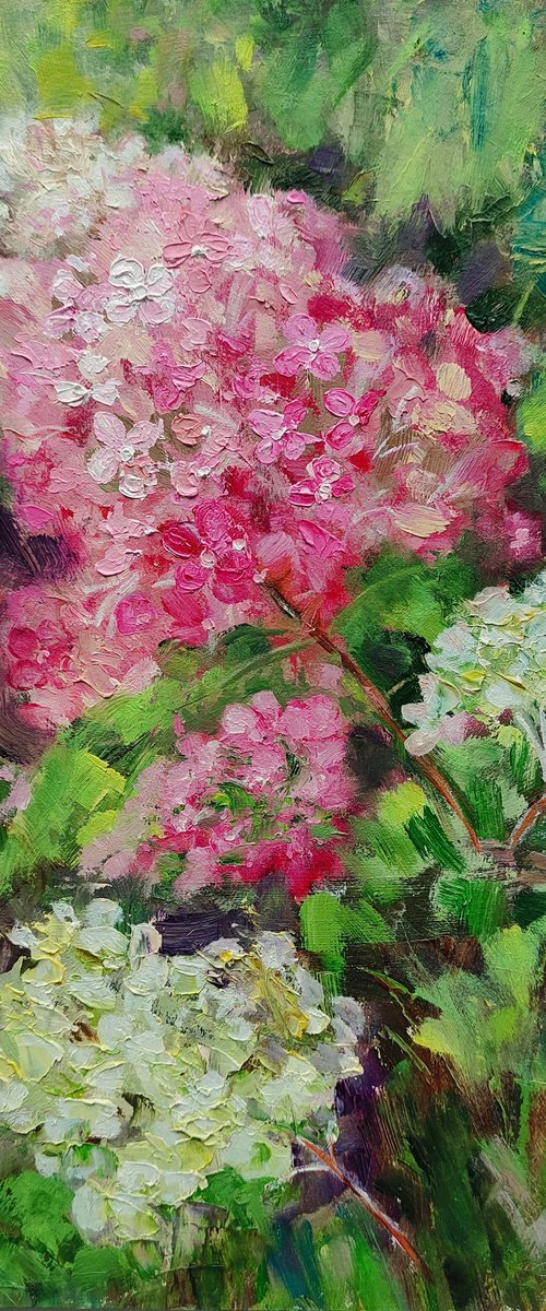 Hydrangea Painting by Yulia Berseneva