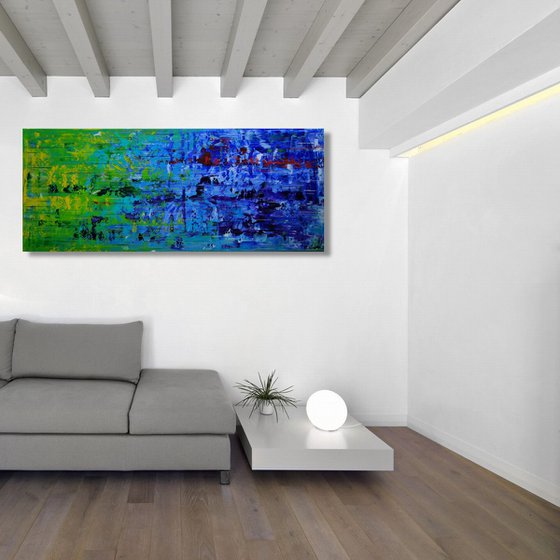 Color Rush III (120 x 50 cm) (48 x 20 inches)