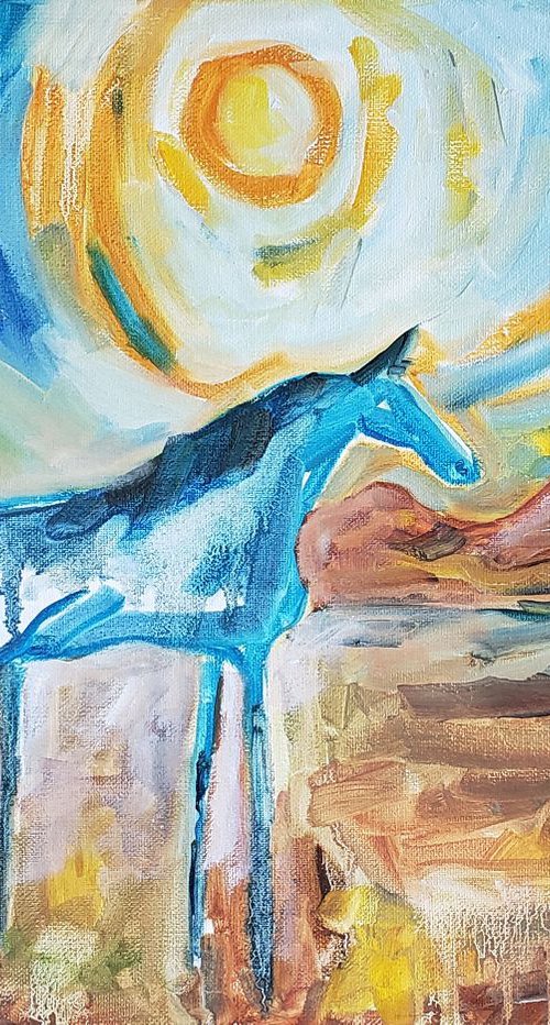 Horse - Native American - "Tashunke" by Katrina Case