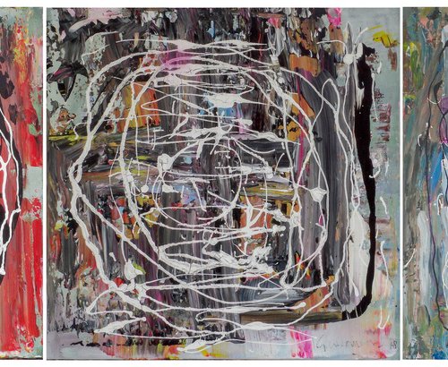 Journey of the spirits triptych . by Geert Lemmers FPA