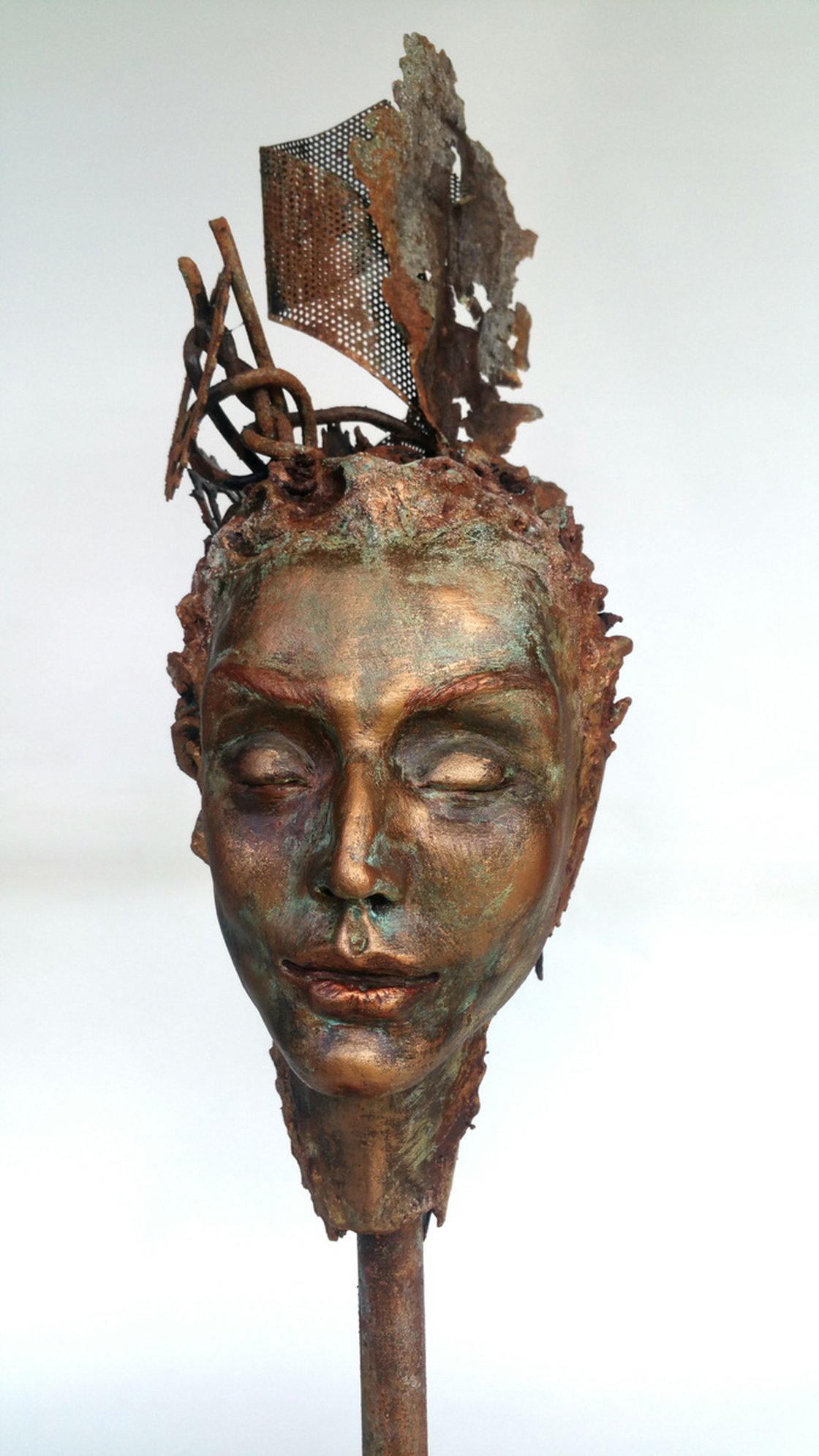 "Empress " Unique sculpture Clay sculpture by Elena Kraft Artfinder