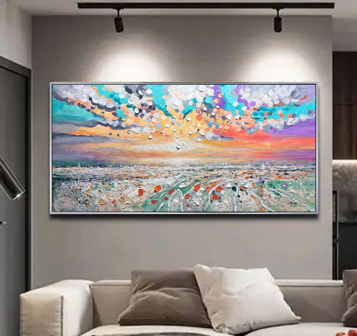  Where Dreams Touch Earth By Lana Guise, 60 X 29, Artwork For Sale On Artfinder
