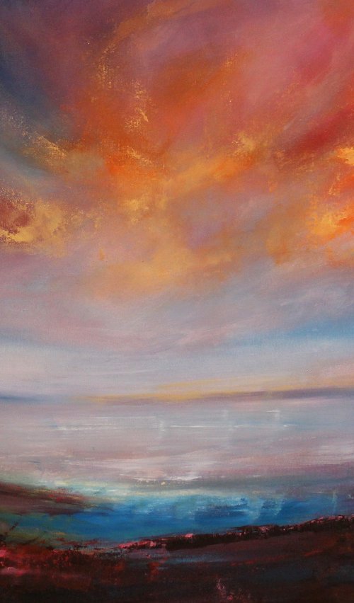 Peace Of Mind - Large original landscape by Cecilia Frigati