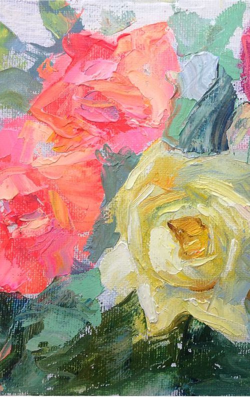 Roses. Spring Flowers by Nataliia Nosyk