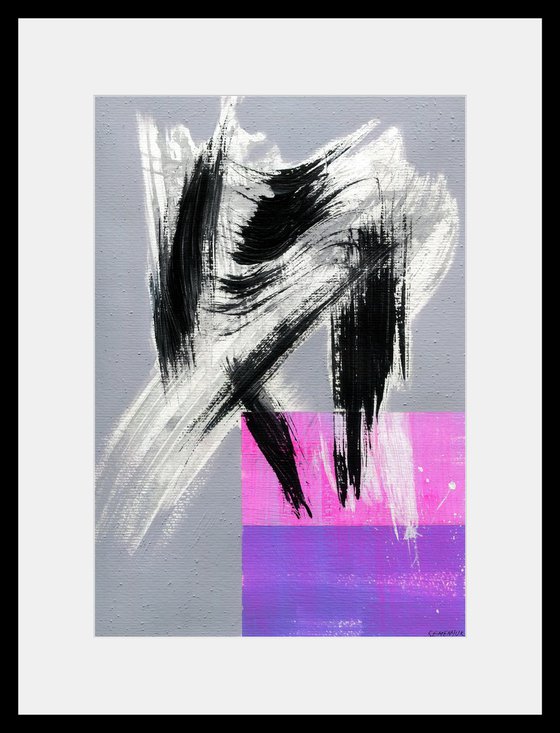 Bright Abstraction on Gray 6