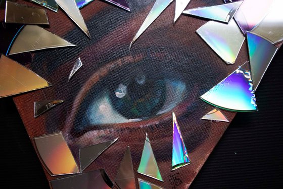 Broken mirror (modular artwork) Acrylic painting by Kateryna Bortsova ...