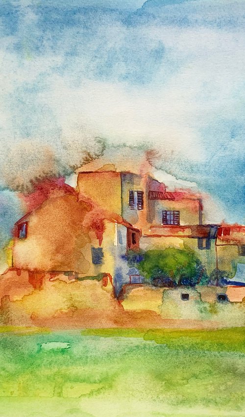 Landscape in Italy by Olga Pascari