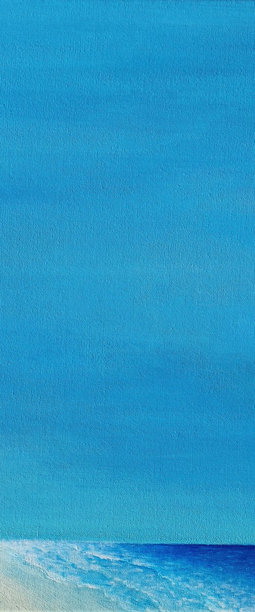 Lighthouse #4, 50x50cm, ready to hang by Silvija Horvat - NataDaMano