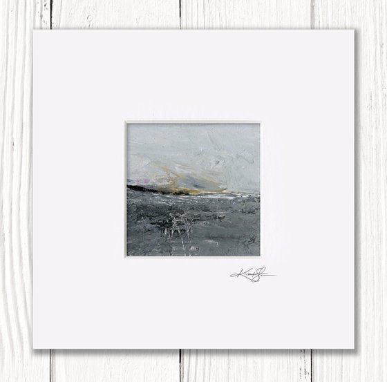 Mystic Journey 22 - Small Textural Landscape Painting by Kathy Morton Stanion