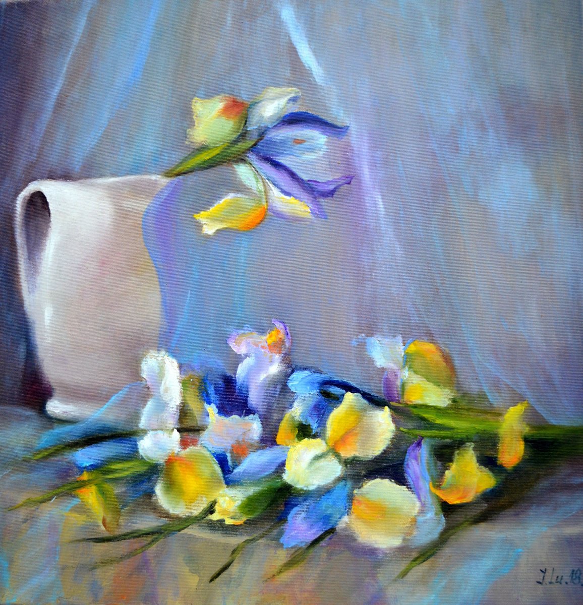 Bouquet of Irises by Elena Lukina
